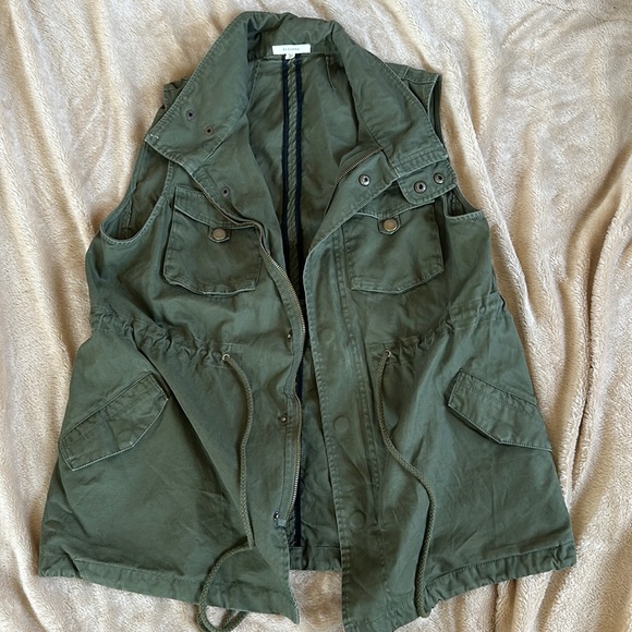 Pleione Jackets & Blazers - Pleione Green Vest